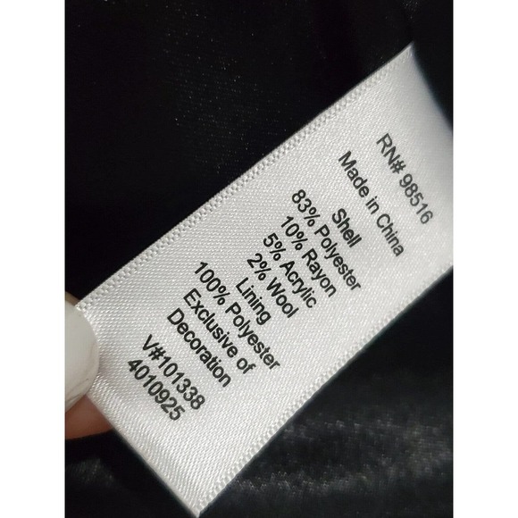 Coldwater Creek Women's Purple Polyester Tweed 3/4 Sleeve Blazer Jacket Size XS - Picture 9 of 11